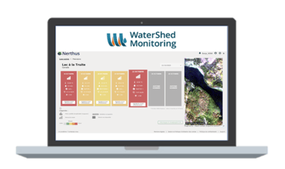 WaterShed Monitoring laptop screen